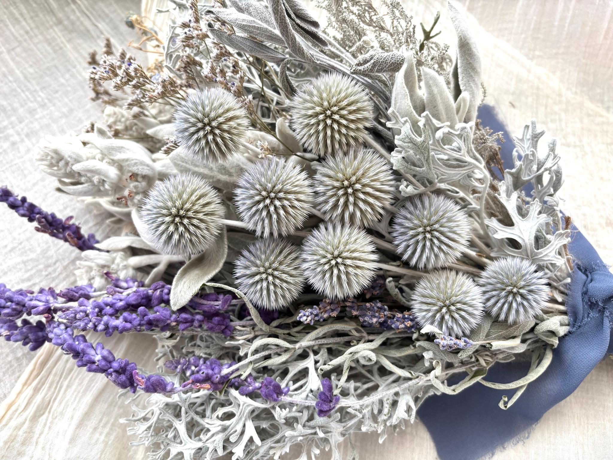 シルバーリーフのドライフラワースワッグ | 6枚目