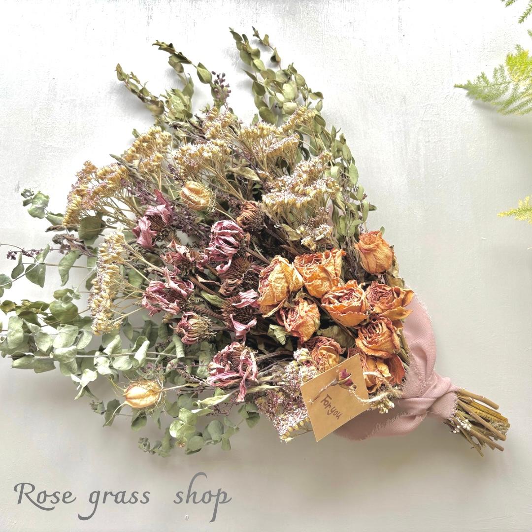 エキナセアと薔薇＊ドライフラワースワッグ | 2枚目