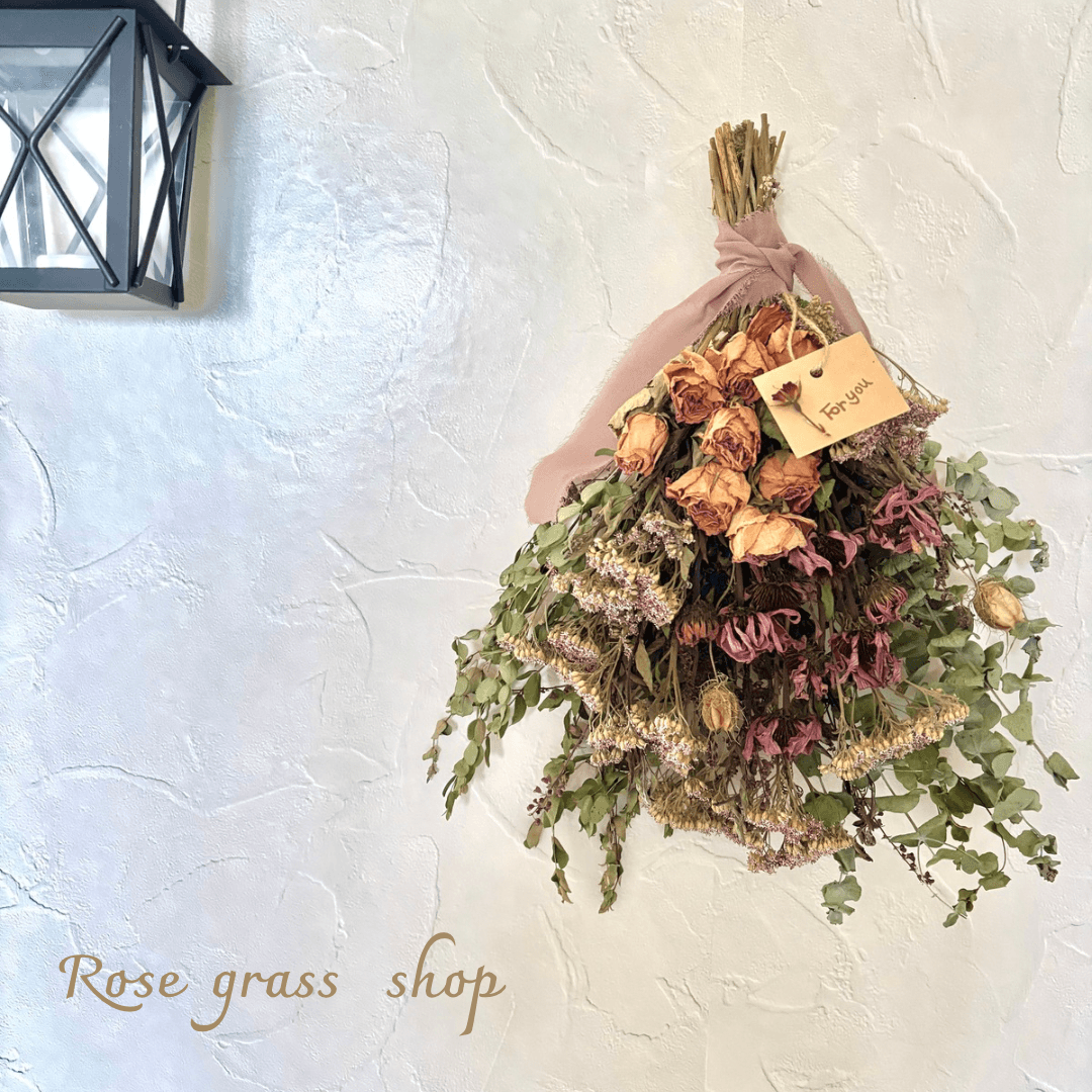 エキナセアと薔薇＊ドライフラワースワッグ | 3枚目