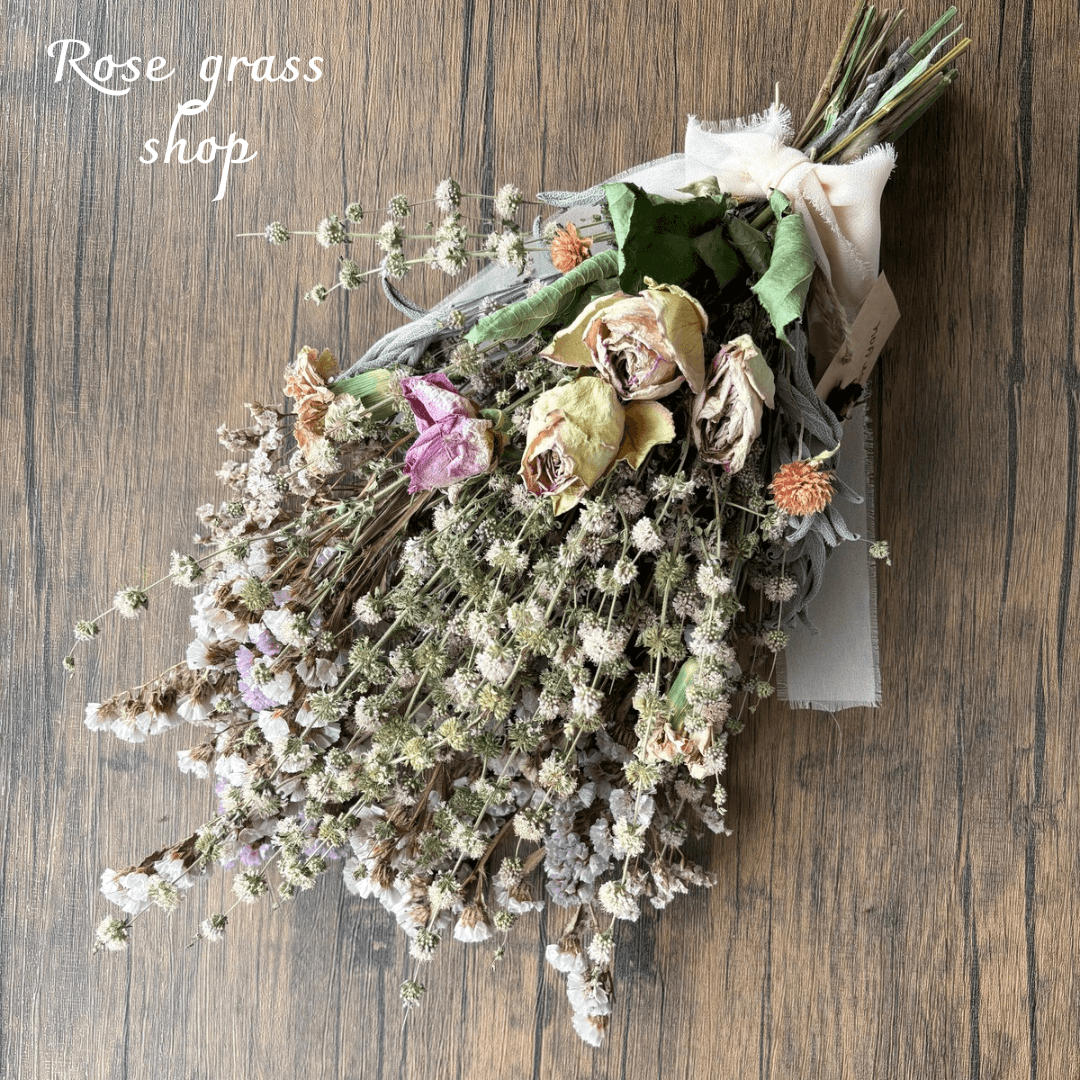 ペニーロイヤルミントと薔薇のスワッグ | 2枚目