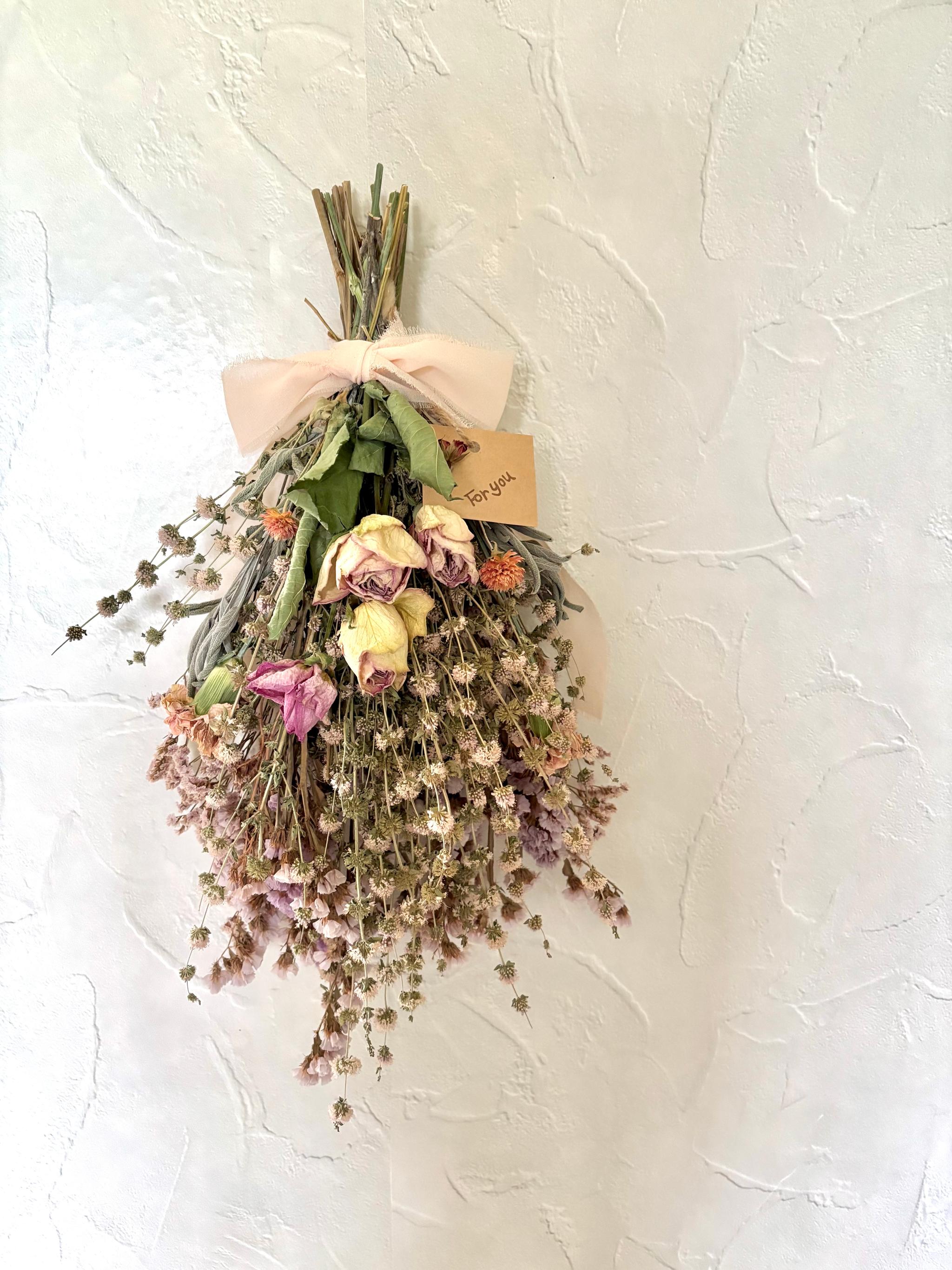 ペニーロイヤルミントと薔薇のスワッグ | 5枚目