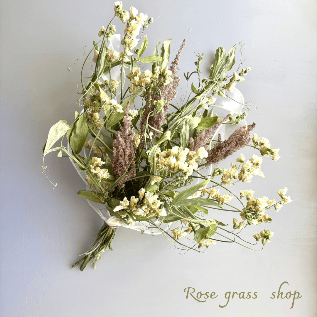 スィートピーのドライフラワースワッグ | 3枚目