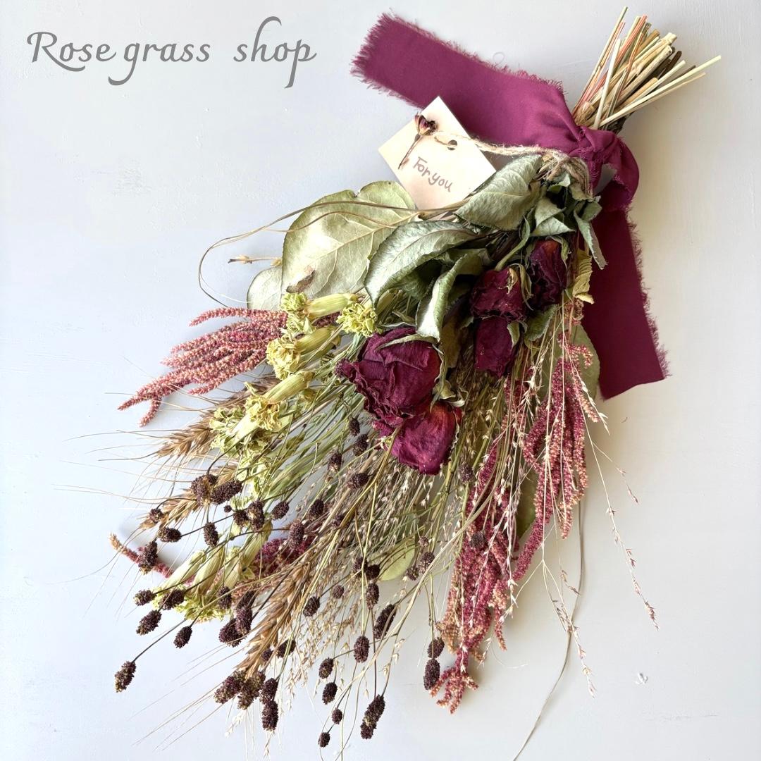 赤薔薇のスワッグ＊ダークレッド | 4枚目