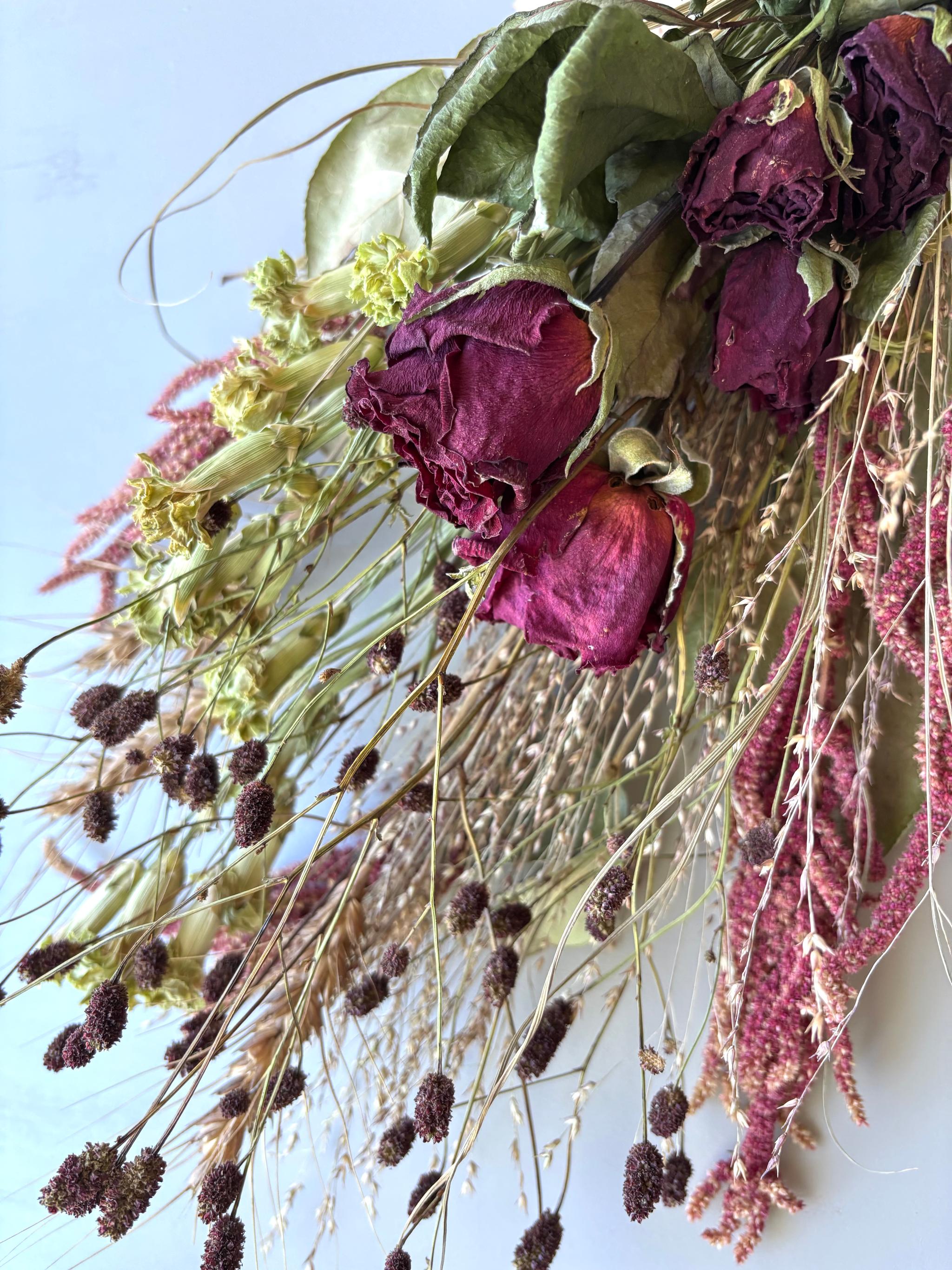 赤薔薇のスワッグ＊ダークレッド | 5枚目