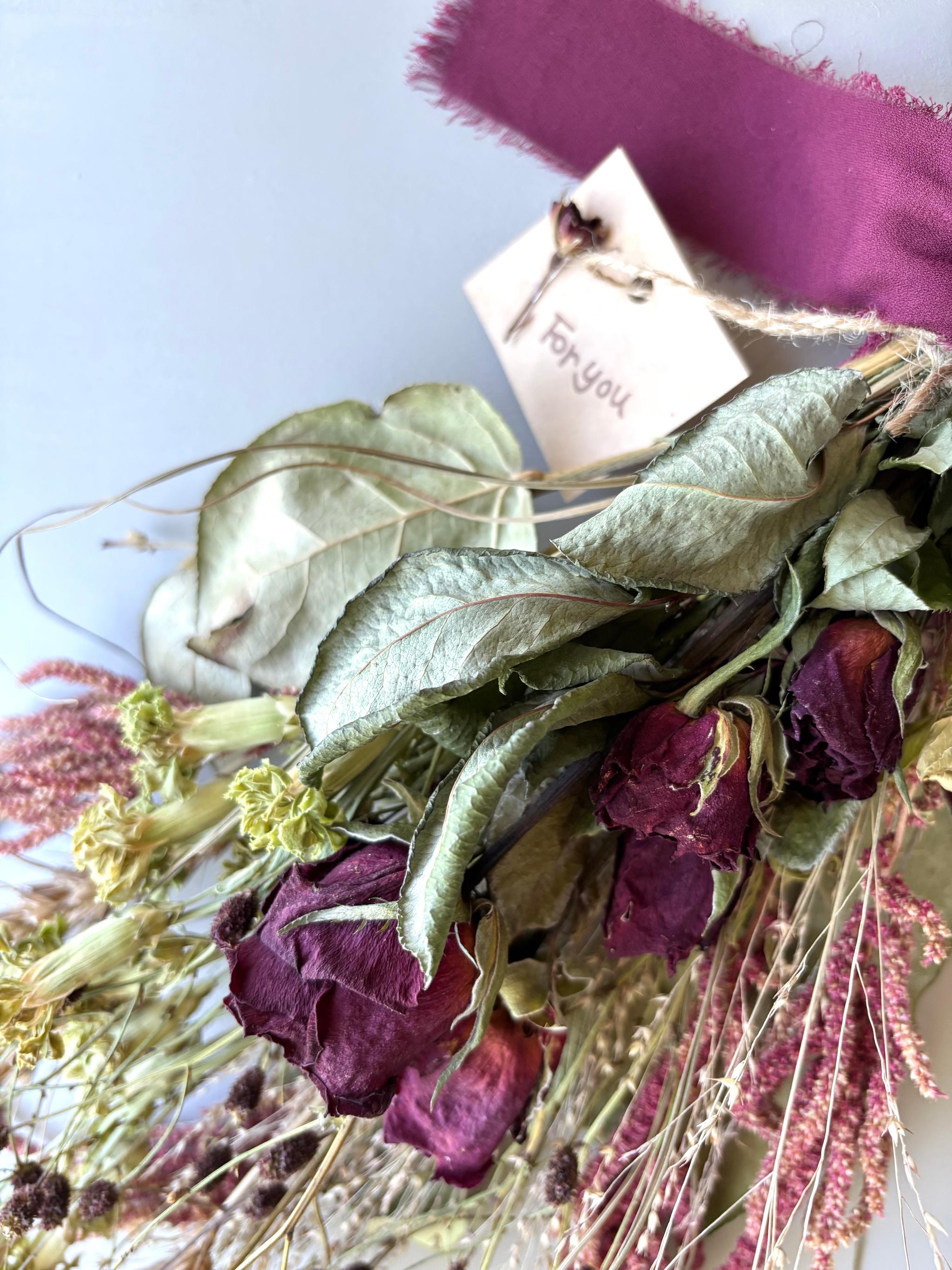 赤薔薇のスワッグ＊ダークレッド | 6枚目