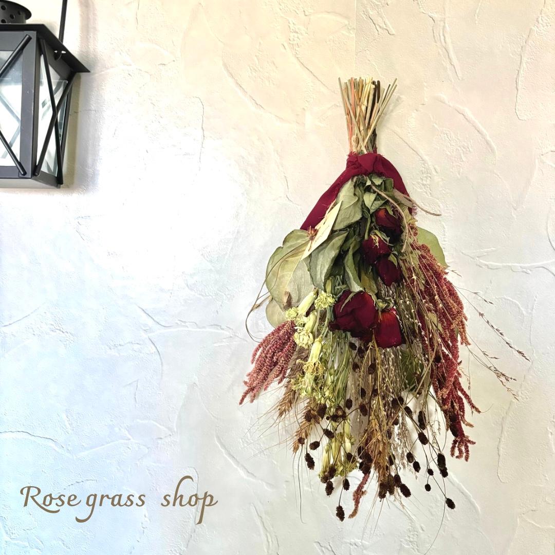 赤薔薇のスワッグ＊ダークレッド | 7枚目