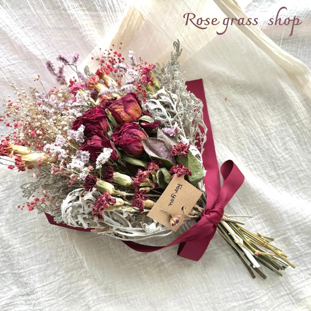 deepな薔薇Ⅱ＊ドライフラワーの花束 | 5枚目