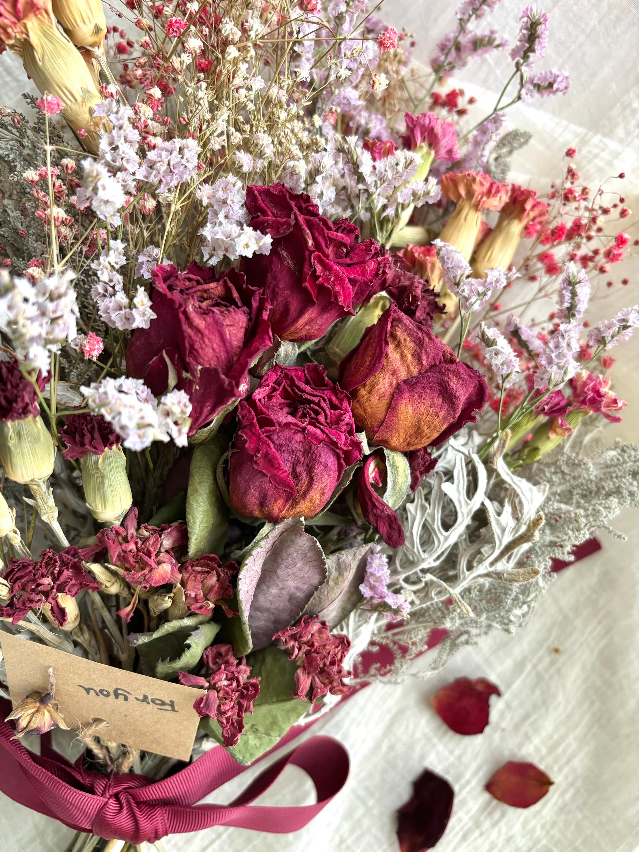 deepな薔薇Ⅱ＊ドライフラワーの花束 | 6枚目