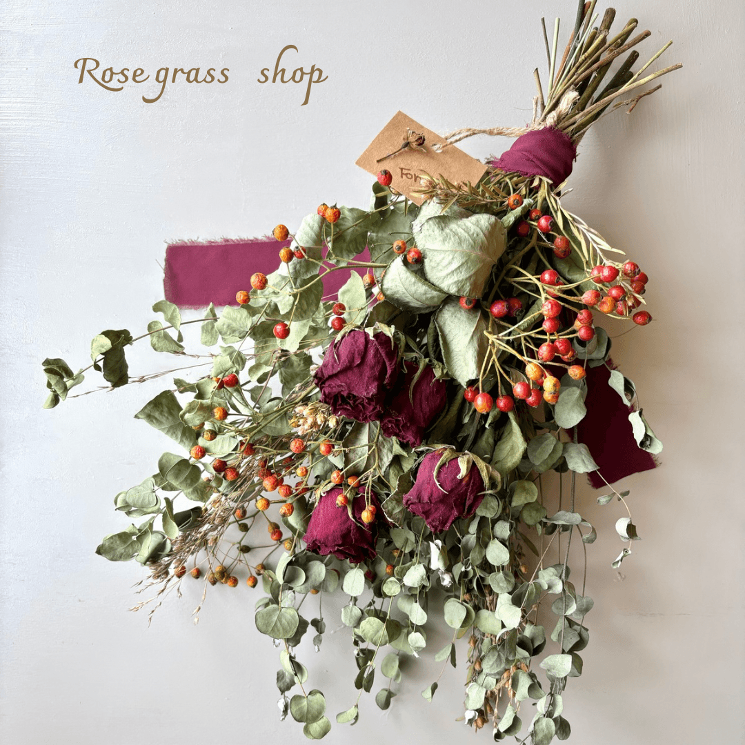 ドライフラワースワッグ＊Rose & hips | 5枚目