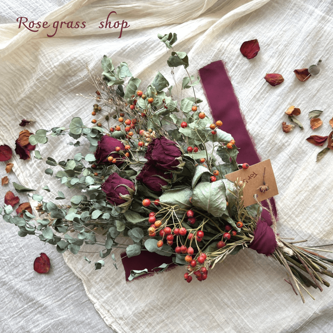 ドライフラワースワッグ＊Rose & hips | 2枚目