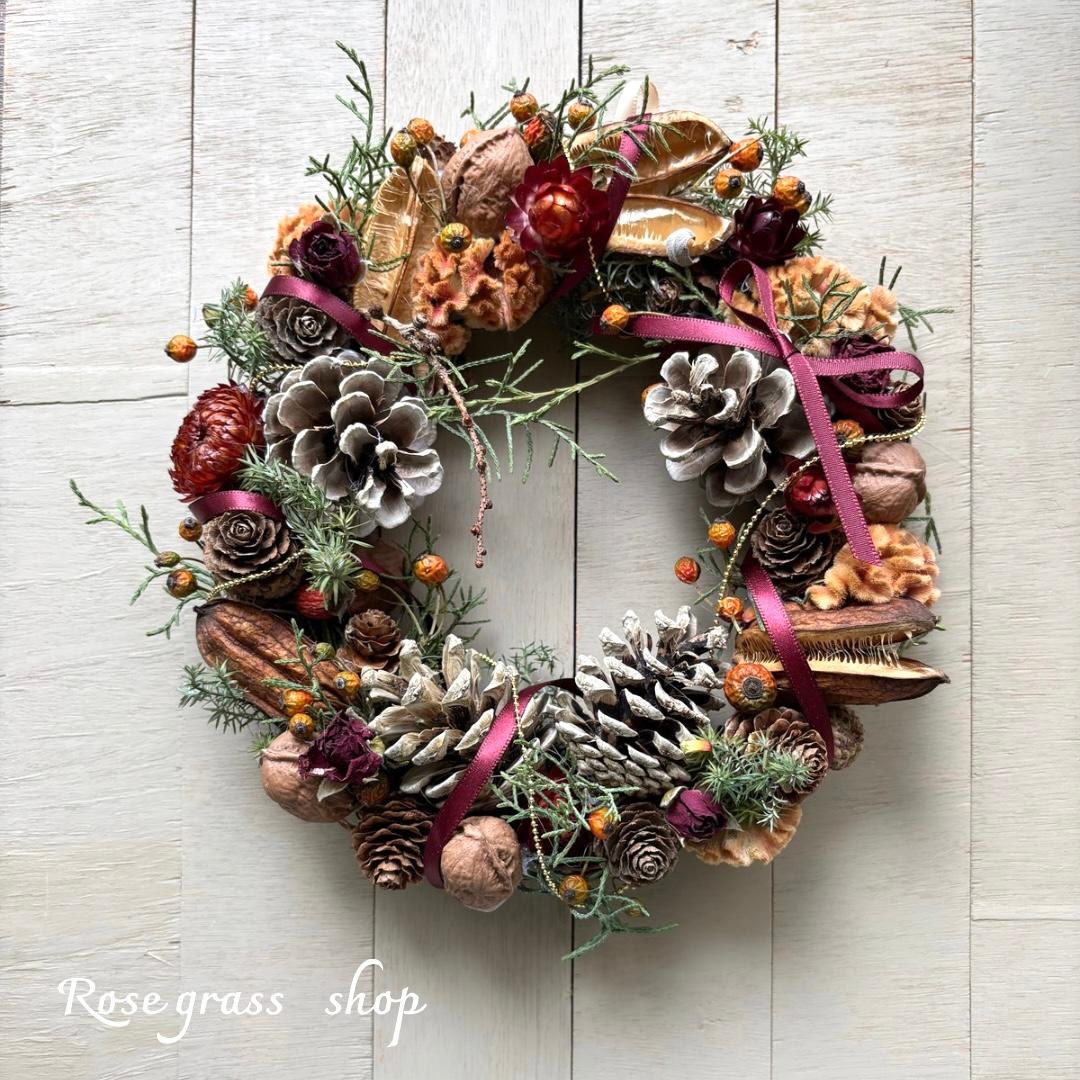 【送料無料】森の恵み＊木の実のリース | 2枚目