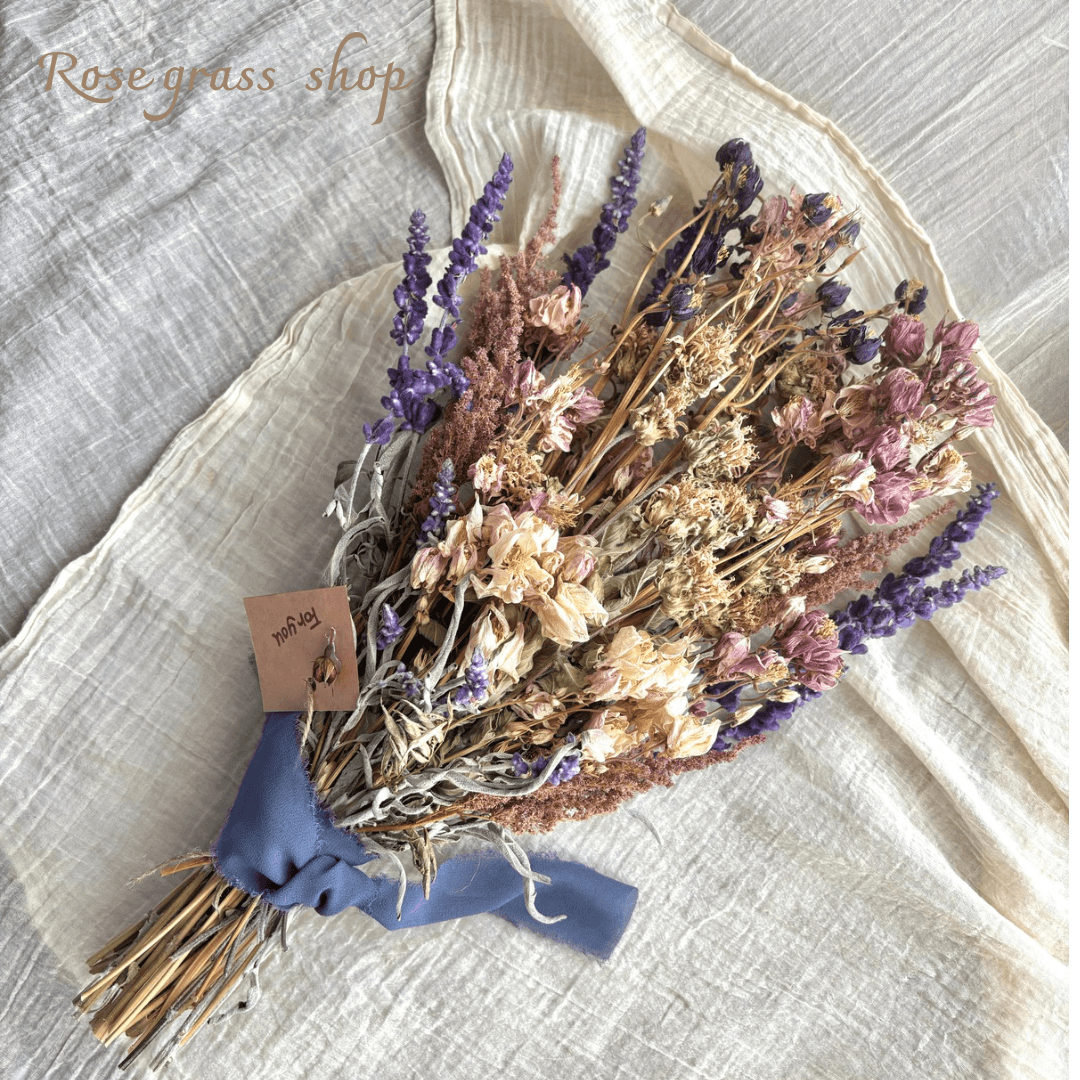 オダマキのドライフラワースワッグ