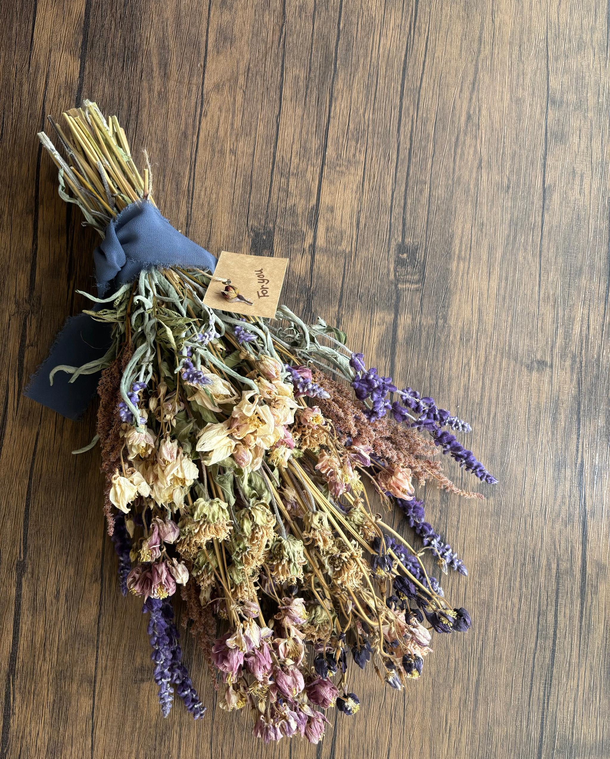 オダマキのドライフラワースワッグ | 5枚目